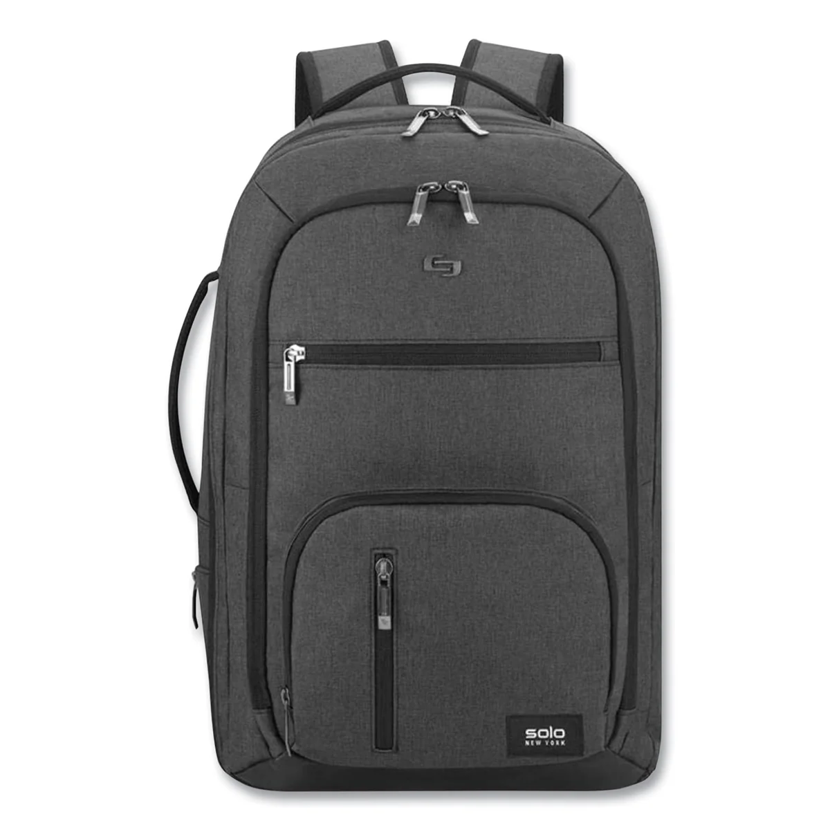 Solo Grand Travel TSA Backpack, 17.3", 11.88 x 7 x 19, Dark Gray