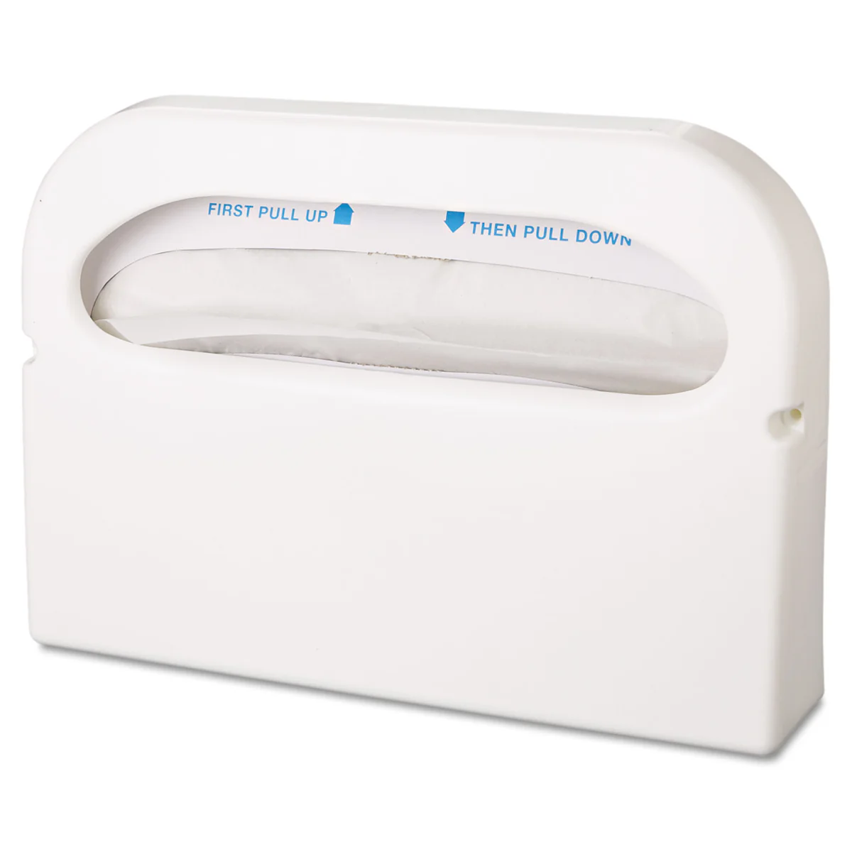 HOSPECO® Health Gards Toilet Seat Cover Dispenser, Half-Fold, 16 X 3.25 X 11.5, White, 2/box - Image 2
