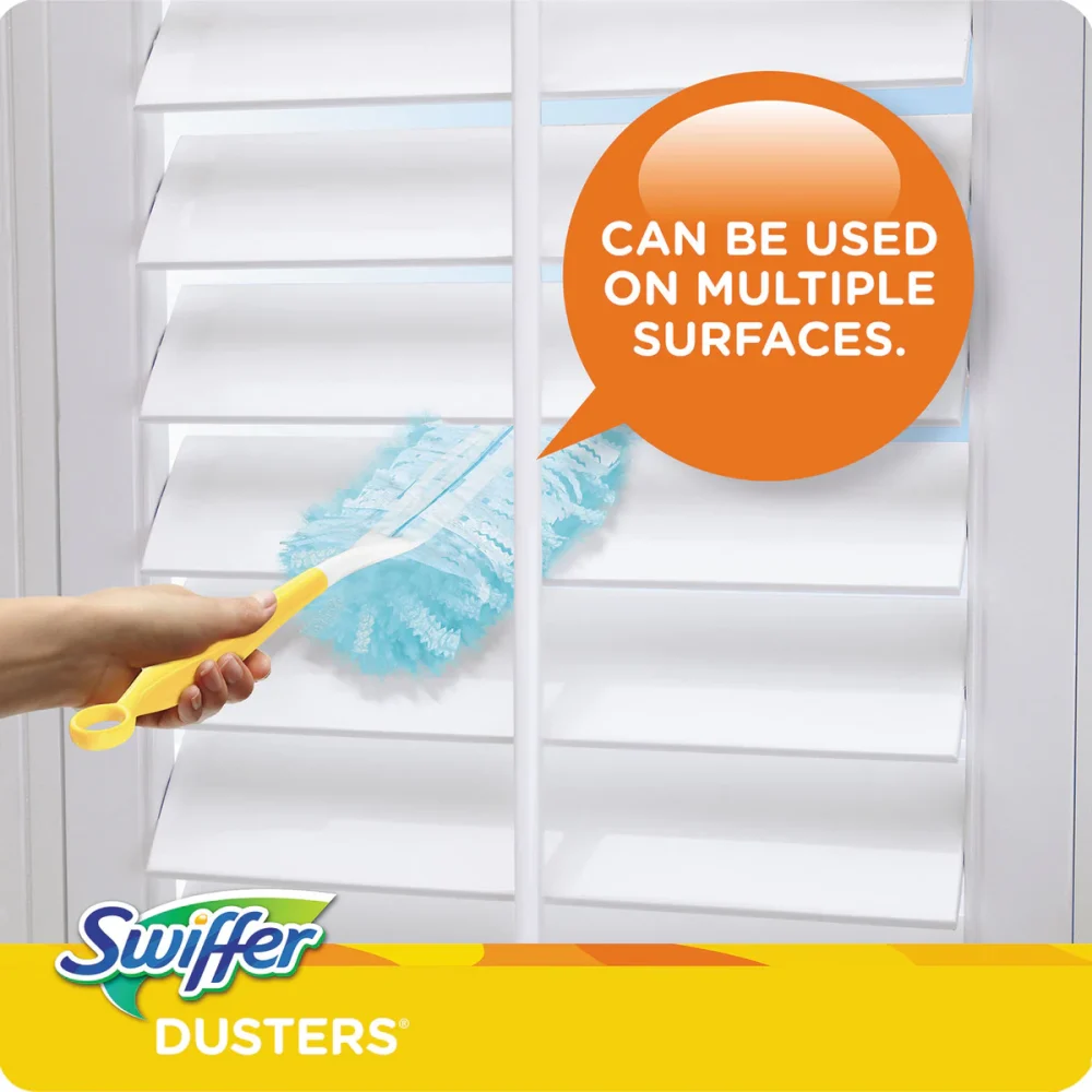 Swiffer® Refill Dusters, Dust Lock Fiber, 2" X 6", Light Blue, 18/box, 4 Boxes/carton - Image 3