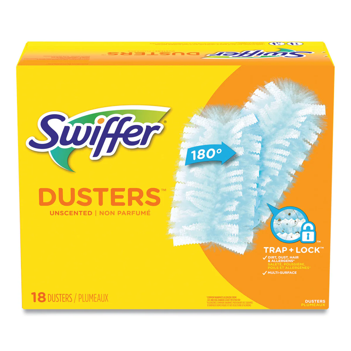 Swiffer® Refill Dusters, Dust Lock Fiber, 2" X 6", Light Blue, 18/box, 4 Boxes/carton