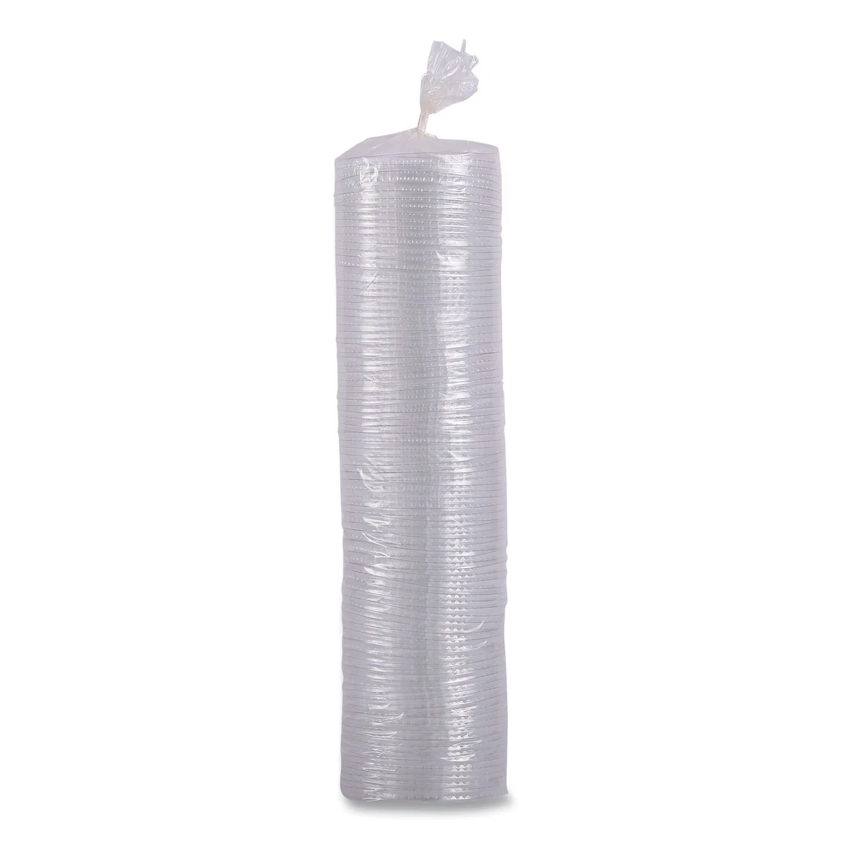 Boardwalk® PET Cold Cup Lids, Fits 14 oz to 24 oz Cold Cups, Plastic, Clear, 100/Sleeve, 10 Sleeves/Carton - Image 3