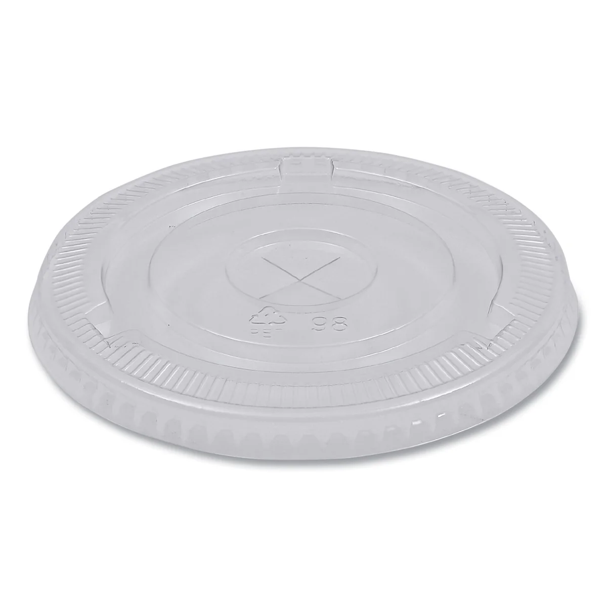 Boardwalk® PET Cold Cup Lids, Fits 14 oz to 24 oz Cold Cups, Plastic, Clear, 100/Sleeve, 10 Sleeves/Carton