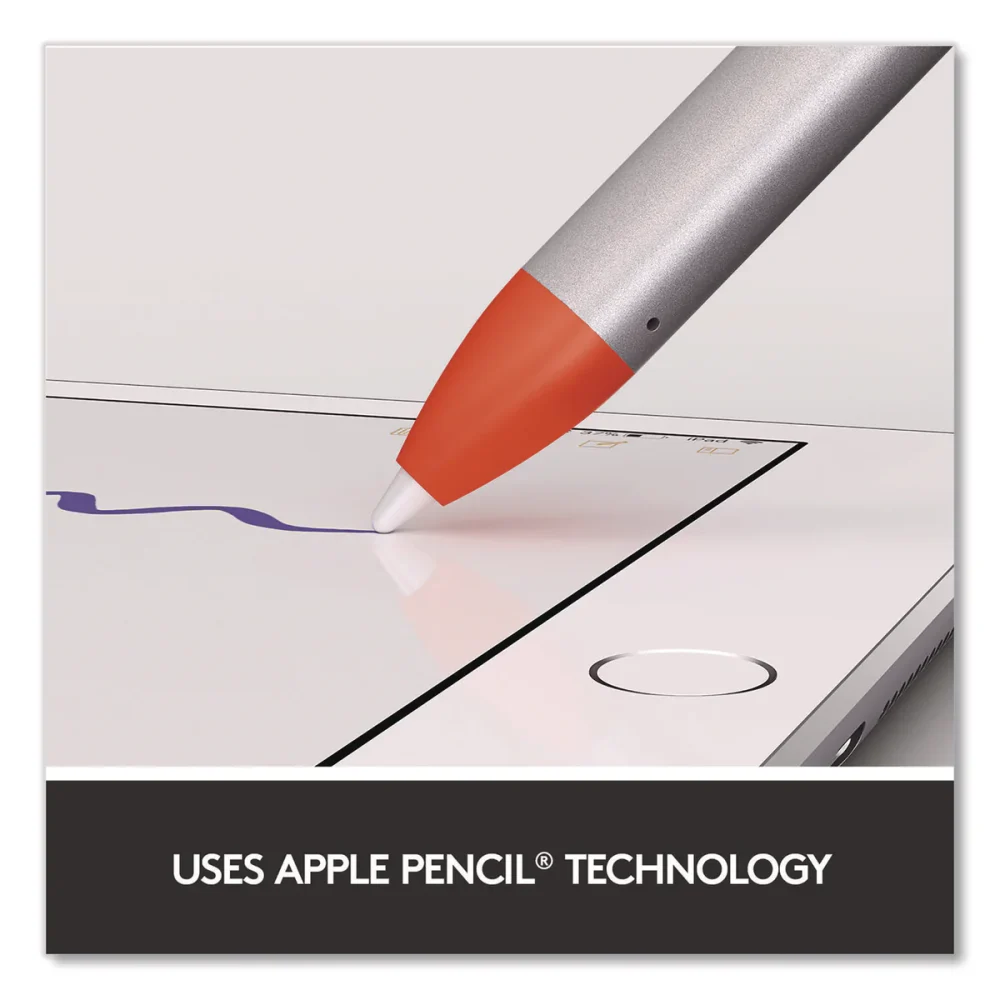 Logitech® Crayon, for iPad, Silver/Orange - Image 3