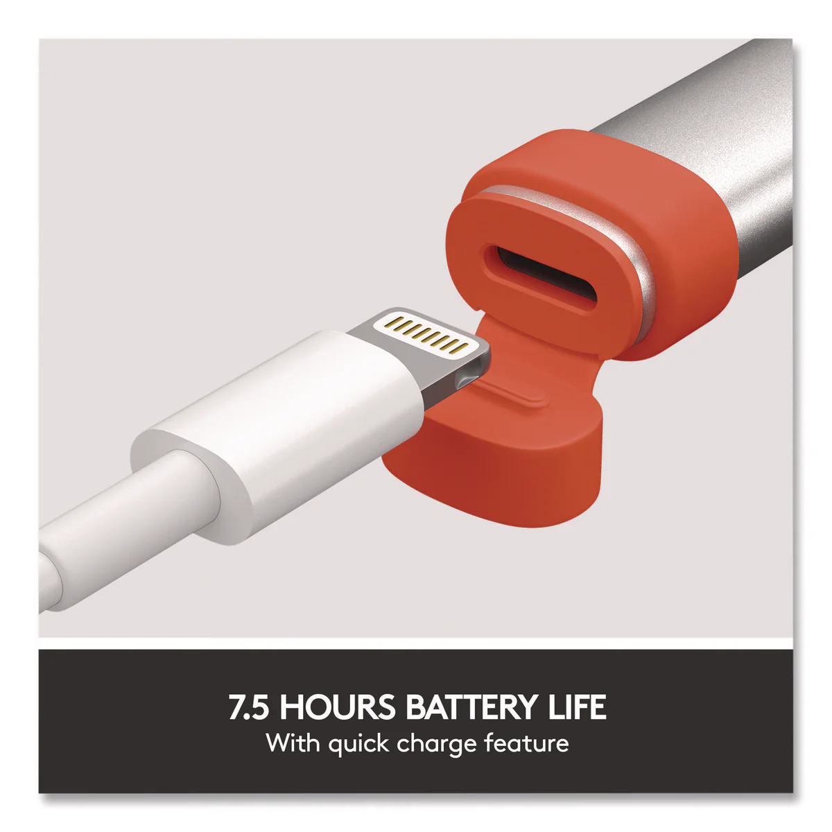 Logitech® Crayon, for iPad, Silver/Orange - Image 7