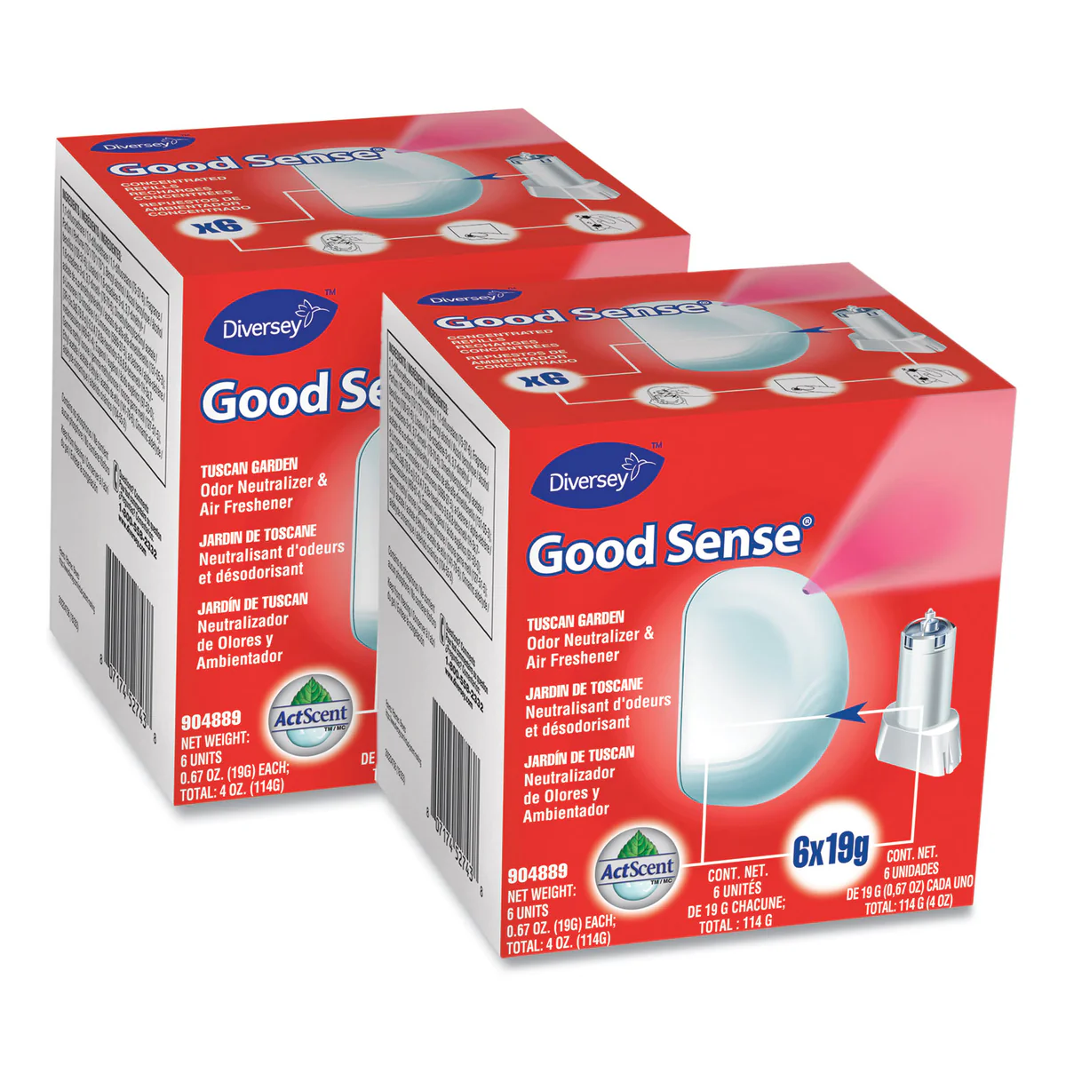 Diversey™ Good Sense Automatic Spray System, Tuscan Garden Scent, 0.67 Oz Cartridge, 12/carton - Image 2