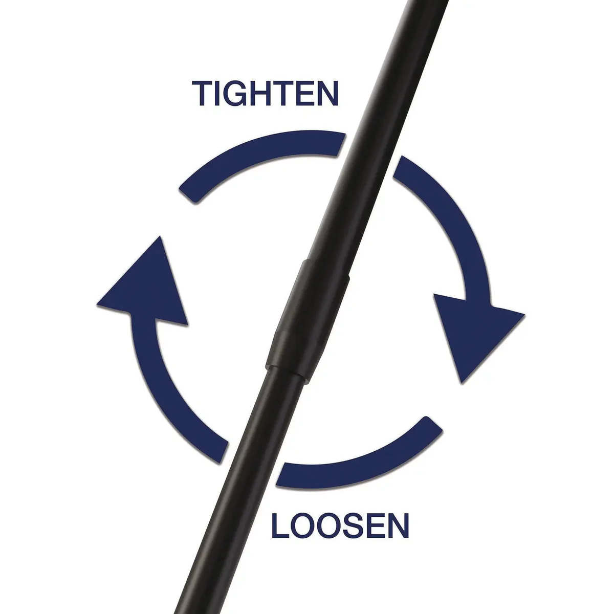 Suncast Commercial® 24 in Telescoping Rake, 24" width x 47.5" to 66" length - Image 3