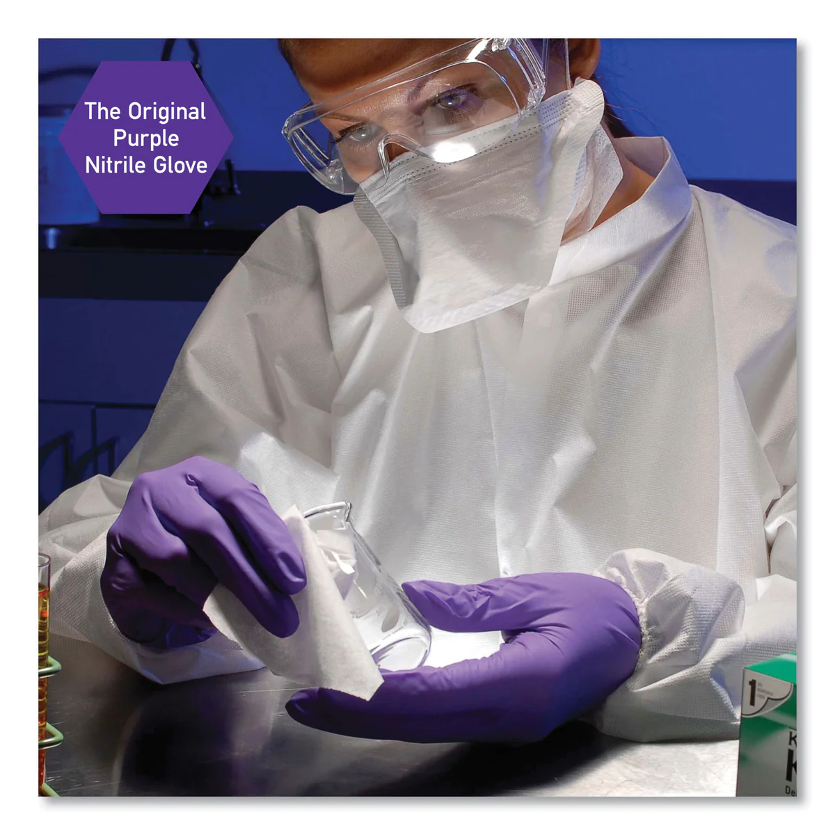 Kimtech™ PURPLE NITRILE Exam Gloves, 242 mm Length, Small, Purple, 100/Box - Image 3